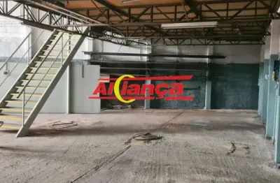 Galpão comercial para alugar,  407m²- vila paraíso - próximo a via dutra - guarulhos - r$ 7.500,00