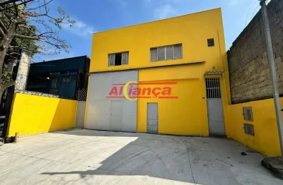 Galpão para alugar, 516m² total  - bairro - cidade industrial satélite  - guarulhos/sp