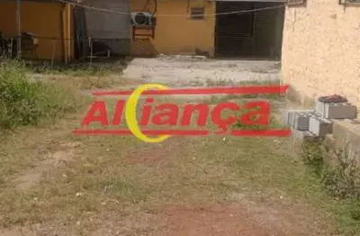 Terreno para alugar com 660m² + casa, jd. albertina - guarulhos/sp  por r$5.500,00