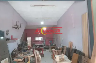 Salão comercial para alugar com 80m² , 02 vagas - jardim ansalca - guarulhos/sp por r$2.500,00