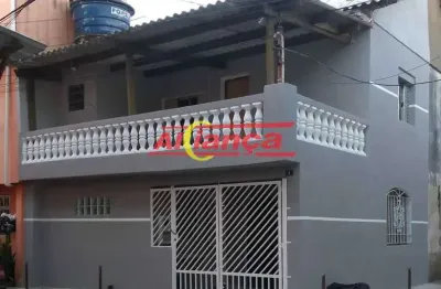 Sobrado com 2 quartos sendo 1 suíte e 1 vaga para moto, cidade seródio - por r$ 1.500,00