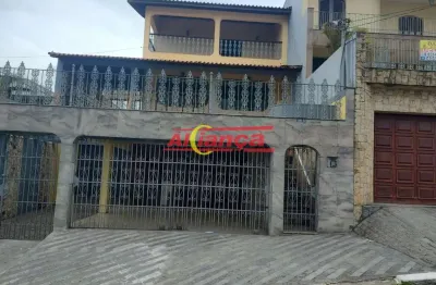 Sobrado para alugar com 370m², 4 quartos , 4 vagas - vila rosália- guarulhos/sp por r$ 8.000,00