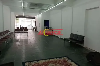 Salão comercial para alugar com 183m² - 2 banheiros, copa - bonsucesso - guarulhos por r$: 3.600,00