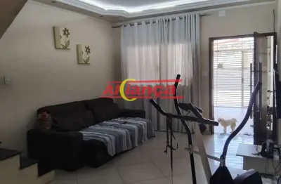 Sobrado para alugar com 3 quartos sendo 1 suíte e 2 vagas, jd. santa mena - por r$ 3.800,00