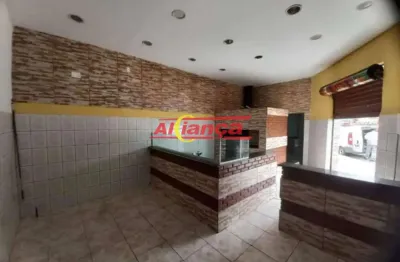 Salão comercial para alugar, 128m²  - jardim tranqüilidade - guarulhos-r$ 2.500,00