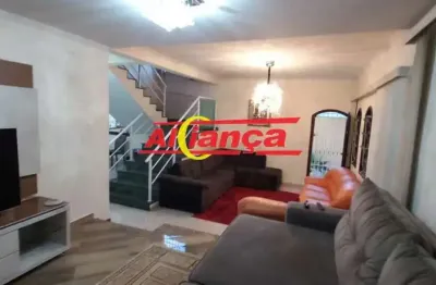 Sobrado mobiliado com 4 quartos sendo 1 suíte e 3 vagas de garagem na vila flórida - por r$ 8.000,00