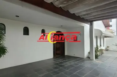 Sobrado para alugar, 4 quartos, sendo 3 suíte e 2 vagas, 342m², macedo- guarulhos por r$ 6.600,00