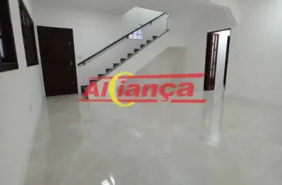 Sobrado para alugar, 4 quartos, sendo 1 suíte e 2 vagas, 230m², vila galvão- guarulhos r$ 6.000,00
