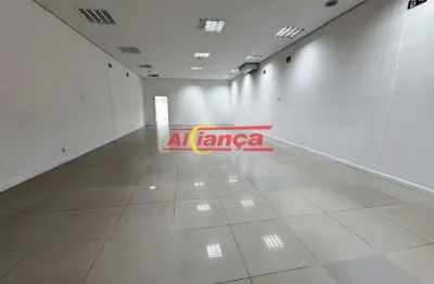 Salão comercial para alugar 185m² com 2 banheiros, cozinha - centro - guarulhos por r$: 13.000,00