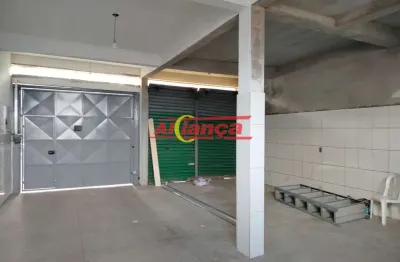 Salão comercial para alugar, 80m², jardim ponte alta - guarulhos r$ 1.700,00