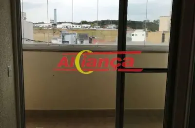 Apartamento com 02 quartos para alugar, suíte, 01 vaga, 92m², bonsucesso - guarulhos/sp por r$ 2.700