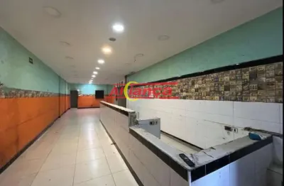 Salão comercial para alugar com 140m², cozinha e 2 banheiros, vila galvão - guarulhos/sp por r$ 8500