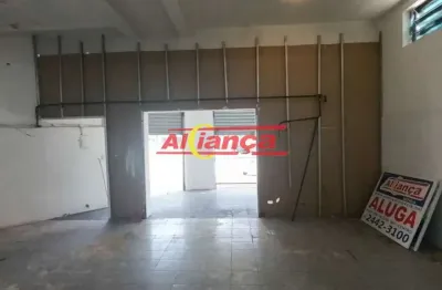 Salão para alugar, 95m²  -jardim cocaia - guarulhos/sp - por r$ 3.800,00