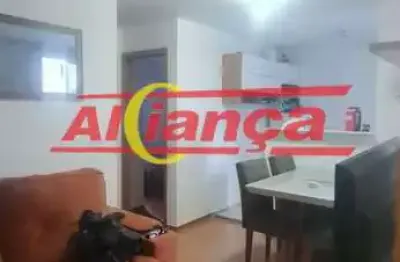 Apartamento com 2 quartos mobiliado para alugar,  m² - jd city - guarulhos/sp -  por r$ 2.500,00