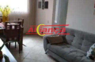 Apartamento mobiliado para alugar com 60m², 02 quartos, 01 vaga, picanço - guarulhos/sp por r$