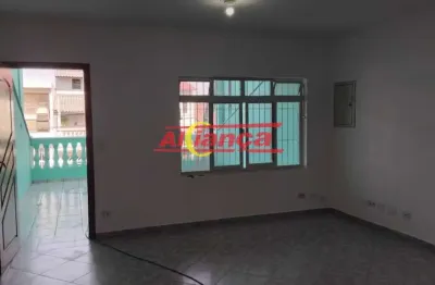 Sobrado para alugar com 2 quartos, sendo 1 suíte, 2 vagas- pq. continental ii - guarulhos