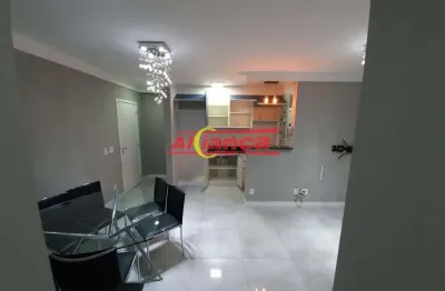 Apartamento para alugar com 68m², 2 quartos, 2 vagas, jd flor da montanha - guarulhos/sp por r$ 3600
