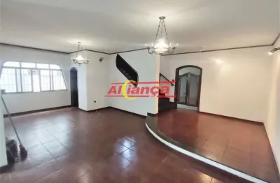 Sobrado 450m² para alugar com 4 quartos, sendo suítes, 4 vagas , jd. maia - guarulhos por r$: 15.000