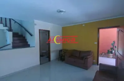 Sobrado para alugar 4 quartos e 3 vagas, 260m² jardim santa mena -guarulhos por r$4.500,00