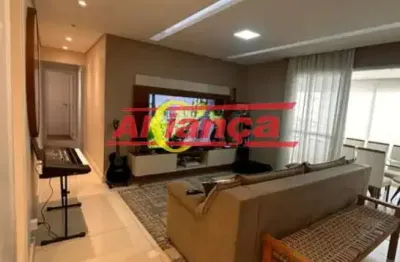 Apartamento 128m², com 3 suítes para alugar na vila augusta - guarulhos/sp -  por r$6.850,00