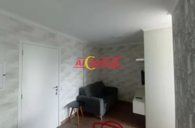 Studio mobiliado com 33m², 01 vaga de garagem - no gopoúva - guarulhos/sp - por r$ 2.480,00