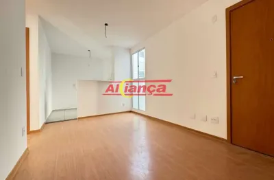Apartamento novo para alugar com 2 quartos, 38m², lavras - guarulhos/sp por r$ 1.200,00