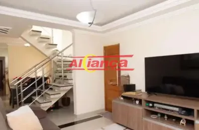 Sobrado para alugar, 3 quartos e 3 vagas, 132m², - vila fátima -guarulhos/sp por r$4.200,00