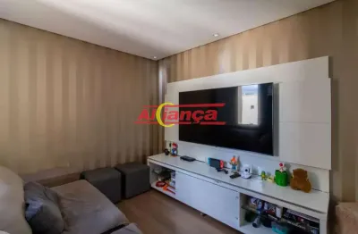 Apartamento mobiliado com 3 quartos, sendo 1 suíte e 2 vagas 115m², vila progresso -r$ 5.500,00