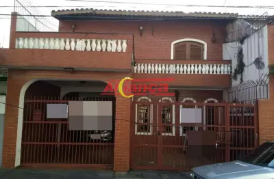Sobrado comercial com 04 dorm. para alugar 330m² - jardim são jorge - guarulhos sp por r$ 5.550,00