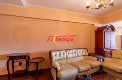 Apartamento mobiliado para alugar, 3 quartos, sendo 1 suíte e 2 vagas 250m², vila galvão-r$ 4.500,00