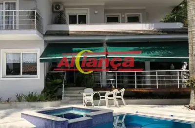 Sobrado em condominio com 4 suites, 6 vagas de garagem , piscina - arujázinho iii / sp
