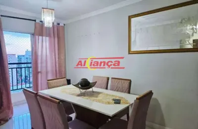 Apartamento para alugar com 2 quartos sendo 1 suíte, 2 banheiros e 1 vaga-58m²- jd. flor da montanha
