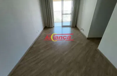 Apartamento com 3 quartos, sendo 1 súite para alugar,  73m² - vila augusta - guarulhos/sp