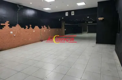 Salão comercial para alugar 190m² com 3 banheiros, 3 vagas - vila augusta - guarulhos por r$: 5.000