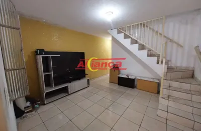 Sobrado residencial para alugar com 2 quartos, 2 vagas, quintal - cocaia - guarulhos por r$: 2.400