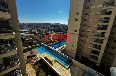 Apartamento  para alugar com 2 quartos sendo 1 suíte com, 68m² - picanço - guarulhos