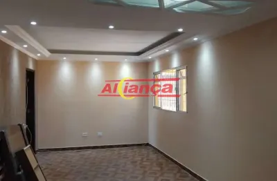 Sobrado para alugar com 3 quartos, sacada com churrasqueira, 1 vaga - pimentas - guarulhos