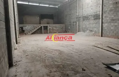 Galpão comercial 250m² com 3 vagas para alugar no jd. adriana - guarulhos/sp - por r$7.000,00