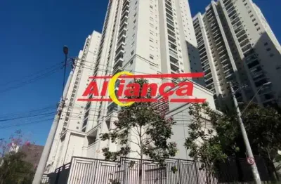 Apartamento para alugar, 2 quartos, sendo 1 suíte, 63m² - cidade maia - guarulhos/sp por r$ 2.800,00