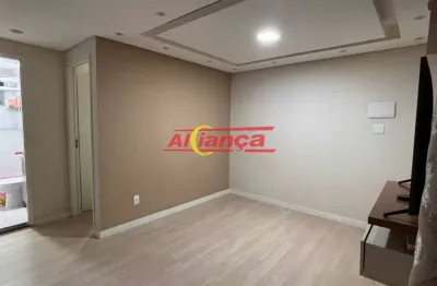Apartamento para alugar com 2 quartos, 1 vaga, 45m², jardim ansalca  - guarulhos/sp por r$ 1300,00