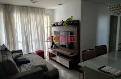 Apartamento 75m², com 3 quartos, 1 suíte e 2 vagas para alugar na  ponte grande - por r$ 3.500,00