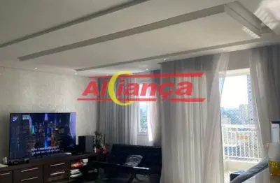 Apartamento com 2 quartos sendo 1 suíte  para alugar,  83m² - centro - guarulhos/sp -  r$ 3.400,00
