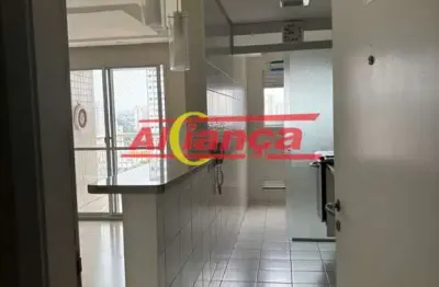 Apartamento com 2 quartos sendo 1 suíte  para alugar,  83m² - centro - guarulhos/sp -  r$ 3.400,00
