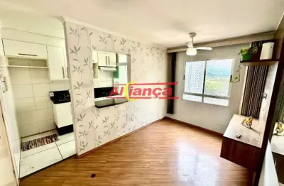 Apartamento com 2 quartos para alugar, 45m² - ponte grande - guarulhos/sp - por r$2.000,00