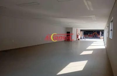 Excelente salão comercial - r$ 12.000,00 -  3 vagas - 2 banheiros - vila hulda- guarulhos - sp.