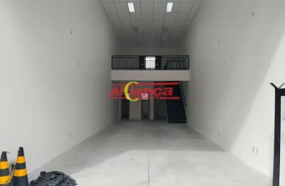 Salão comercial - 125 m2 - 2 vagas de garagem - 2 banheiros - jardim pinhal - guarulhos - sp.