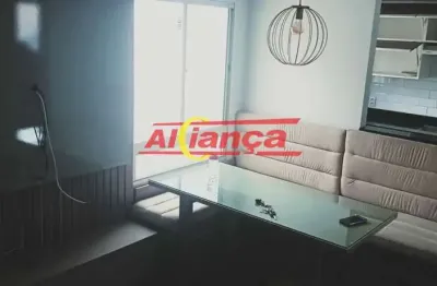 Apartamento 47m², com 2 quartos à locação no jardim ansalca - guarulhos/sp