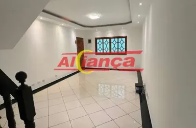 Sobrado com 3 quartos para alugar,  220m² -parque flamengo - guarulhos/sp