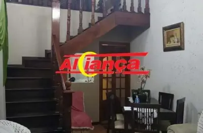 Sobrado 125m², 3 quartos, suíte no jardim adriana - guarulhos/sp por r$ 3.100,00