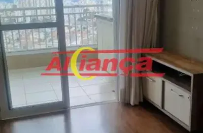 Apartamento 69m², com 3 quartos para alugar, no gopoúva - guarulhos/sp - por r$3.400,00